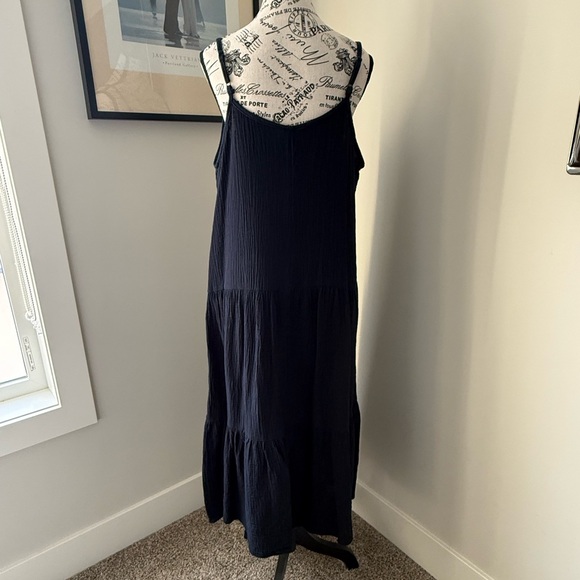 Joe Fresh Navy Blue Drop Waist Maxi Dress - Picture 3 of 5
